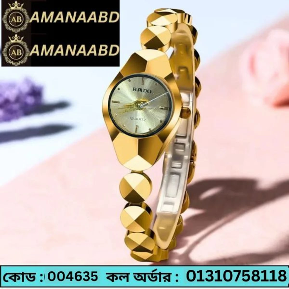 Ladis Watch Rado Full Golden Colour Watch Ladis
