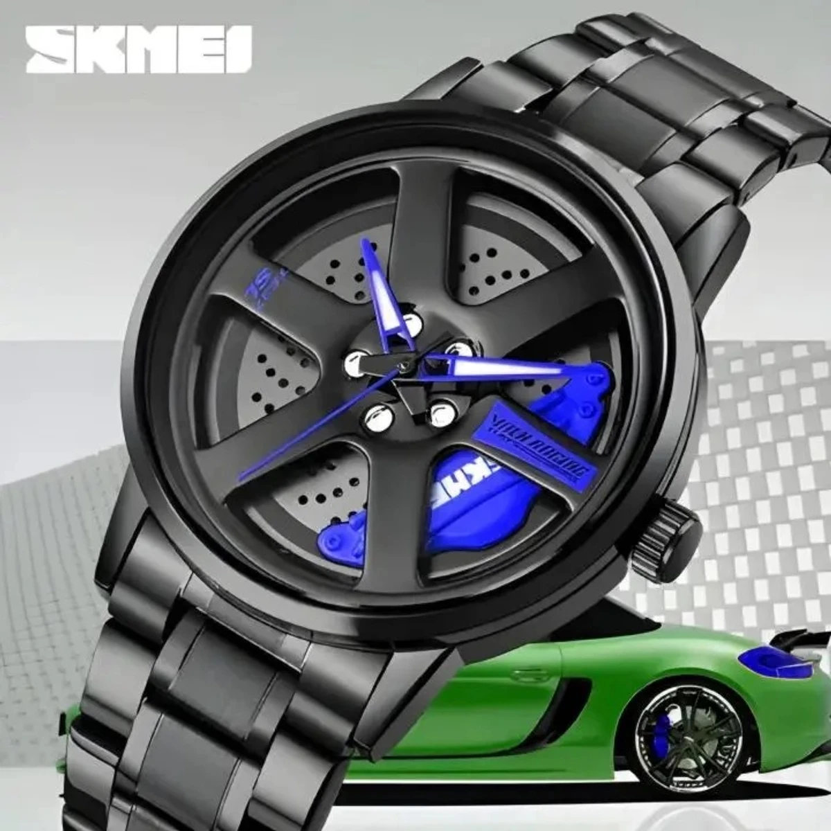 SKMEI WATCH MODEL 1787 CHAIN BLACK DIAL BLACK OR BLUE  COLOUR WATCH FOR MAN + এক পিস ব্যাটারি ফ্রি