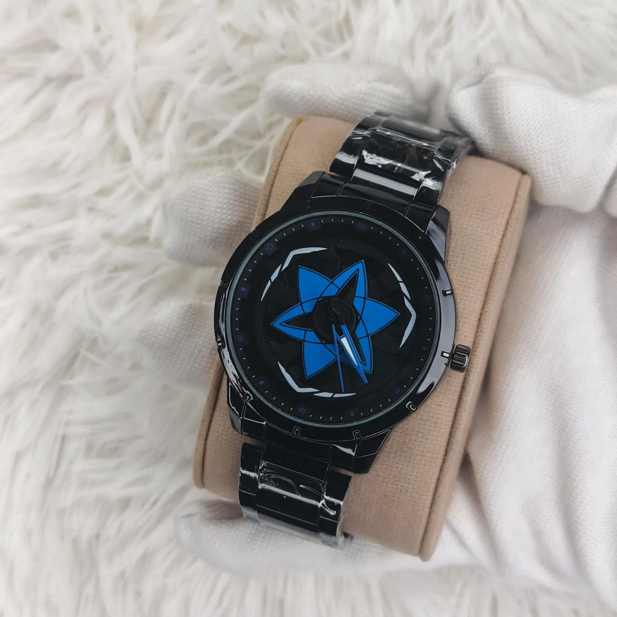 NEW STAR WATCH MODEL 3030 CHAIN BLACK DIAL BLACK OR BLUE COLOUR WATCH FOR MAN + এক পিস ব্যাটারি ফ্রি