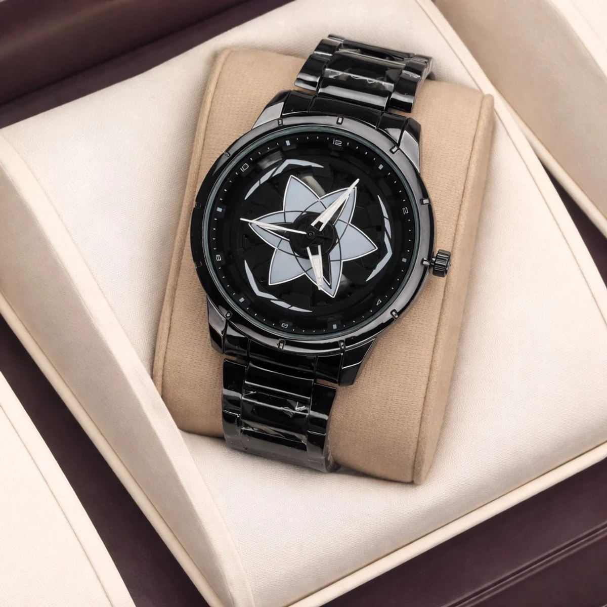 NEW STAR WATCH MODEL 3030 CHAIN BLACK DIAL BLACK OR WHITE COLOUR WATCH FOR MAN + এক পিস ব্যাটারি ফ্রি