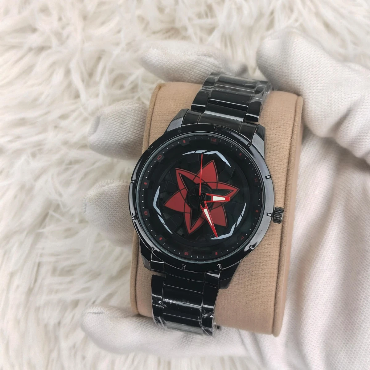 NEW STAR WATCH MODEL 3030 CHAIN BLACK DIAL BLACK OR RED COLOUR WATCH FOR MAN + এক পিস ব্যাটারি ফ্রি