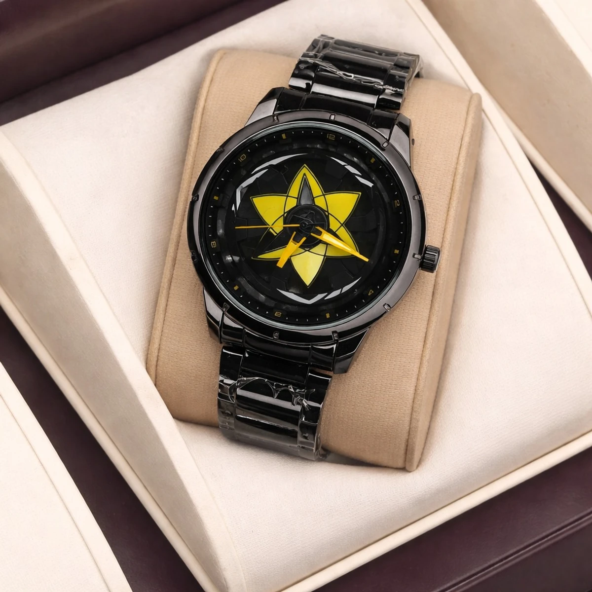 NEW STAR WATCH MODEL 3030 CHAIN BLACK DIAL BLACK OR YELLOW COLOUR WATCH FOR MAN + এক পিস ব্যাটারি ফ্রি