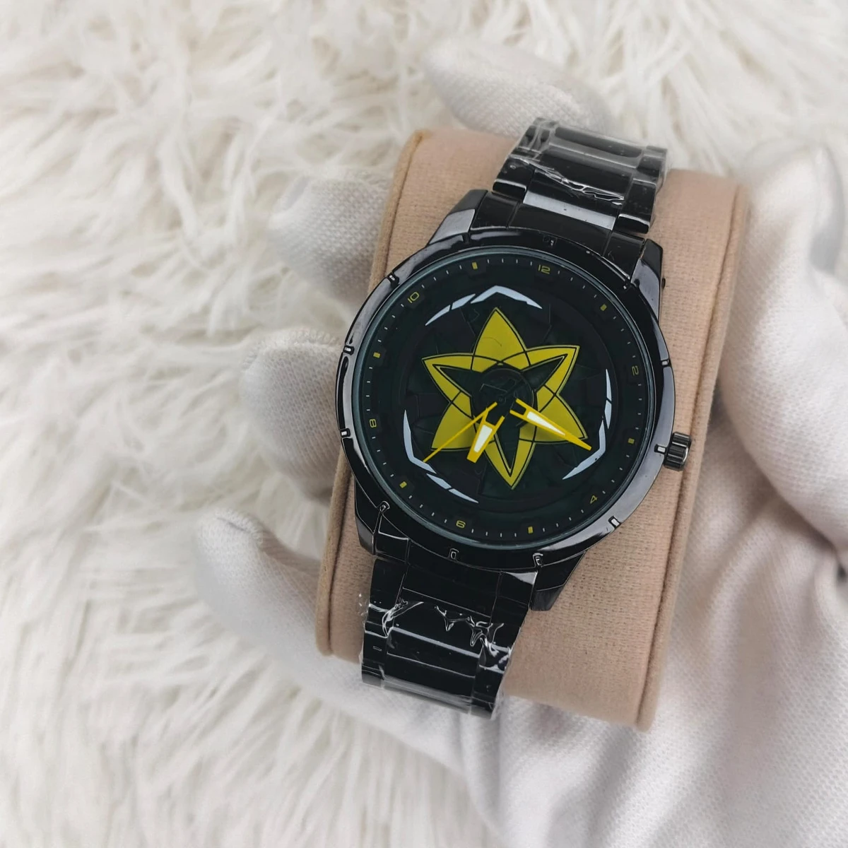NEW STAR WATCH MODEL 3030 CHAIN BLACK DIAL BLACK OR YELLOW COLOUR WATCH FOR MAN + এক পিস ব্যাটারি ফ্রি