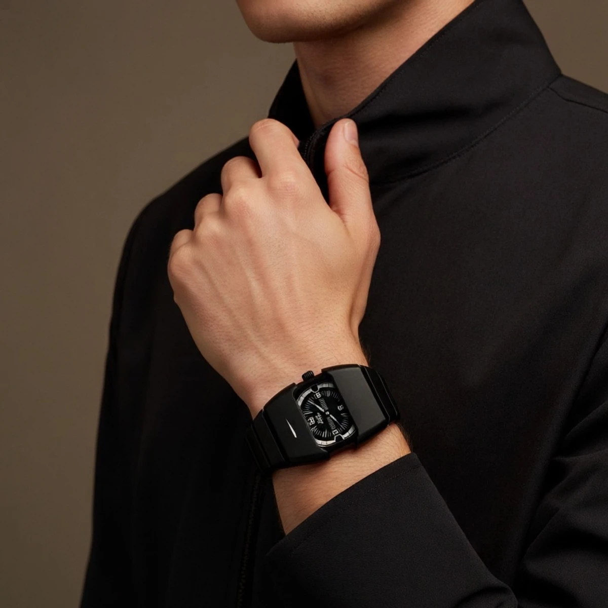 Premium Unisex Stylish Watch – Luxury Design - Nike Watch Model 9090 Full Black Colour  Dial Black Or White - এক পিস ব্যাটারি ফ্রি