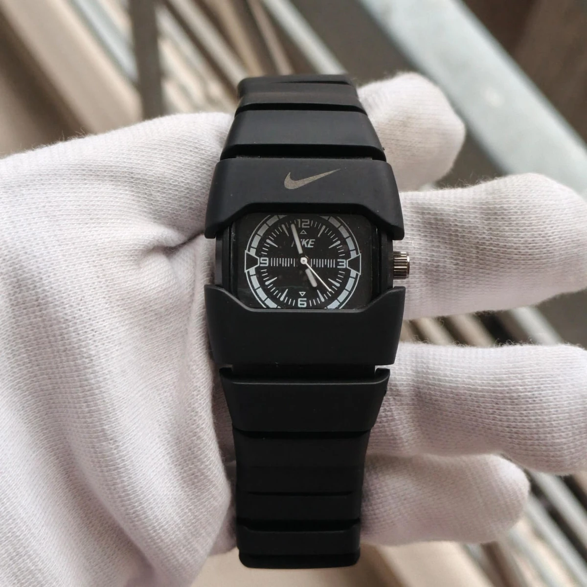 Premium Unisex Stylish Watch – Luxury Design - Nike Watch Model 9090 Full Black Colour  Dial Black Or White - এক পিস ব্যাটারি ফ্রি
