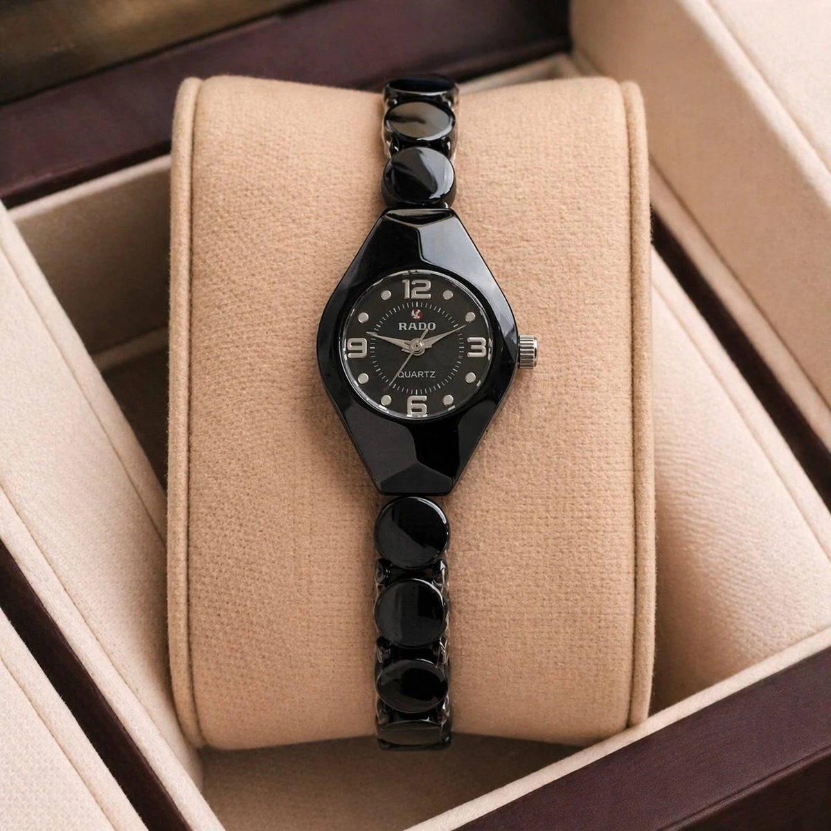 Rado Ladis Watch Model 5590 Black  Chain  Dial 12.6 , Black  Colour Watch Ladis