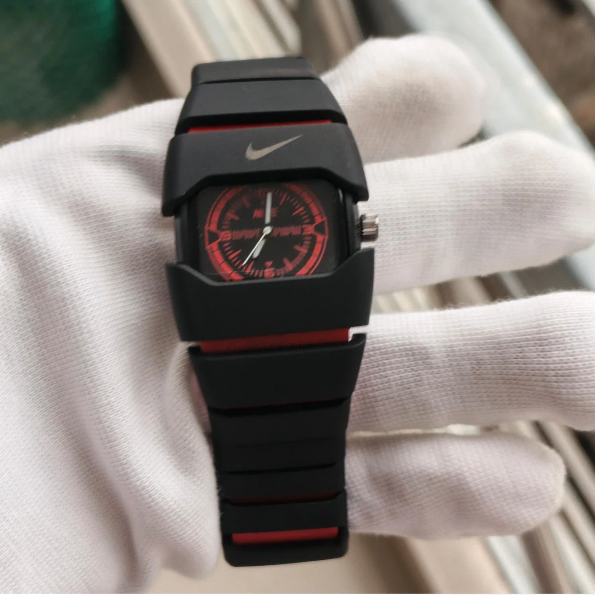 Premium Unisex Stylish Watch – Luxury Design - Nike Watch Model 9090 Full Black Or Red Colour Dial Black Or Red - এক পিস ব্যাটারি ফ্রি