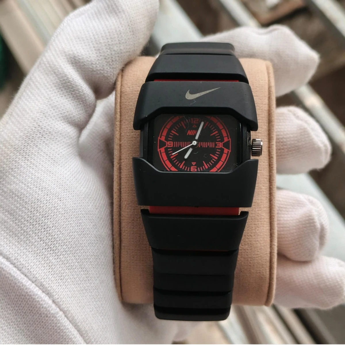 Premium Unisex Stylish Watch – Luxury Design - Nike Watch Model 9090 Full Black Or Red Colour Dial Black Or Red - এক পিস ব্যাটারি ফ্রি