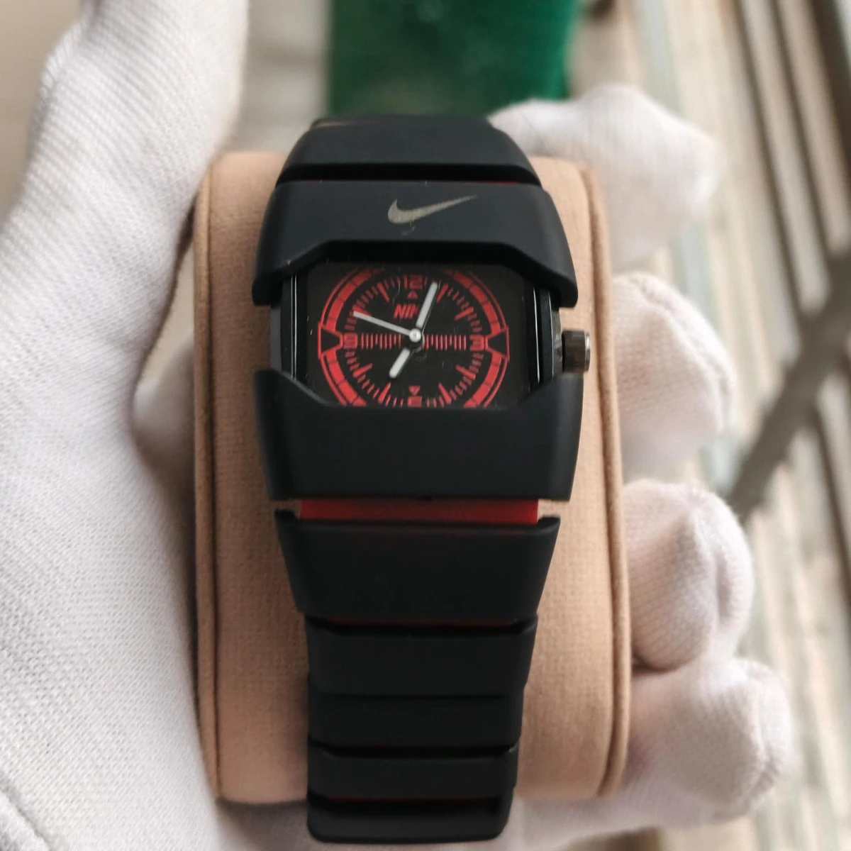Premium Unisex Stylish Watch – Luxury Design - Nike Watch Model 9090 Full Black Or Red Colour Dial Black Or Red - এক পিস ব্যাটারি ফ্রি