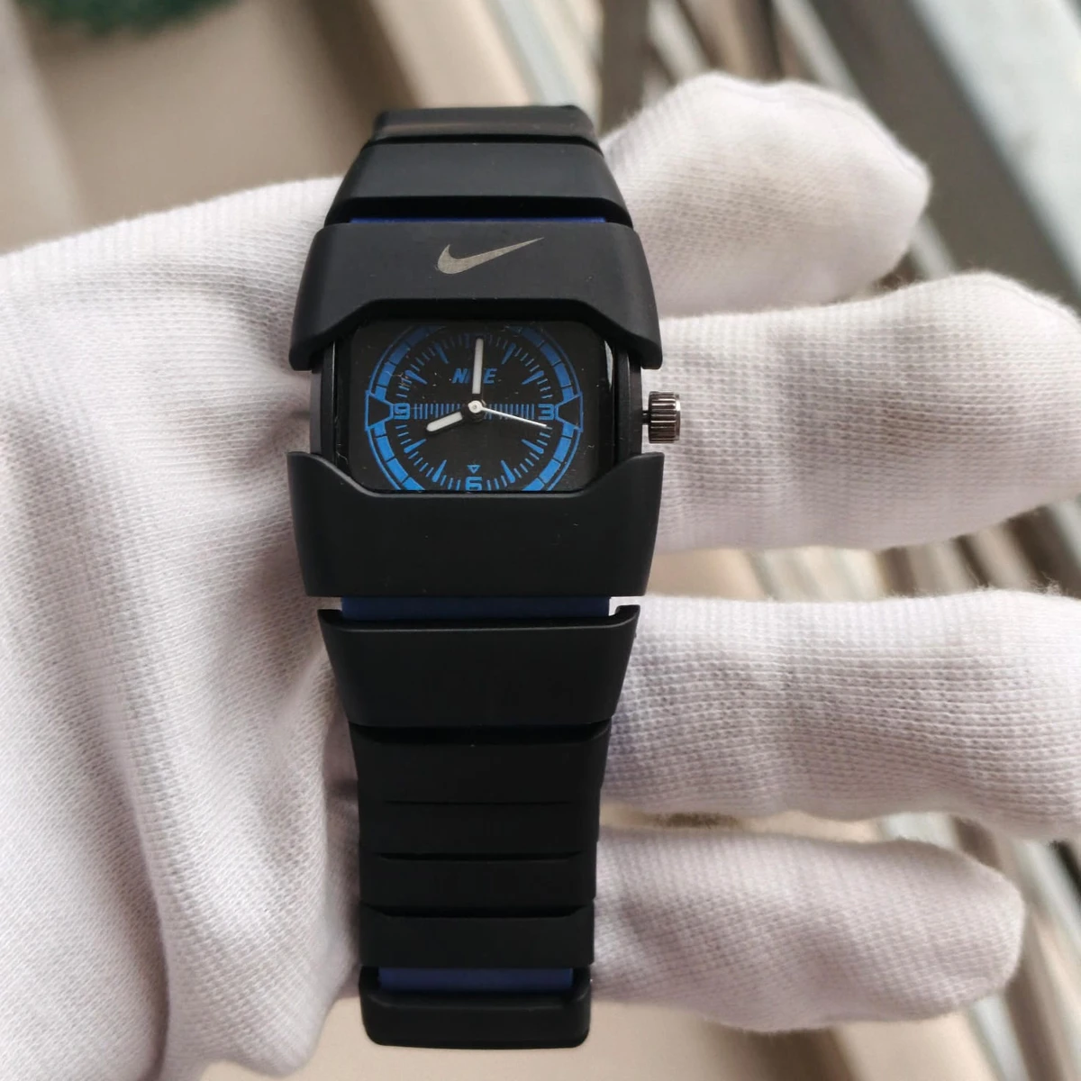 Premium Unisex Stylish Watch – Luxury Design - Nike Watch Model 9090 Full Black Or Blue  Colour Dial Black Or Blue  - এক পিস ব্যাটারি ফ্রি