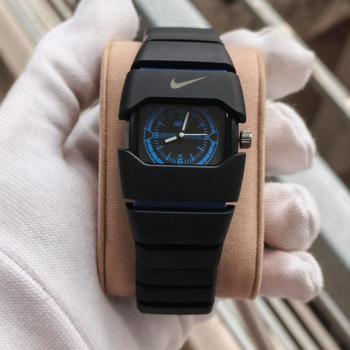 Premium Unisex Stylish Watch – Luxury Design - Nike Watch Model 9090 Full Black Or Blue  Colour Dial Black Or Blue  - এক পিস ব্যাটারি ফ্রি