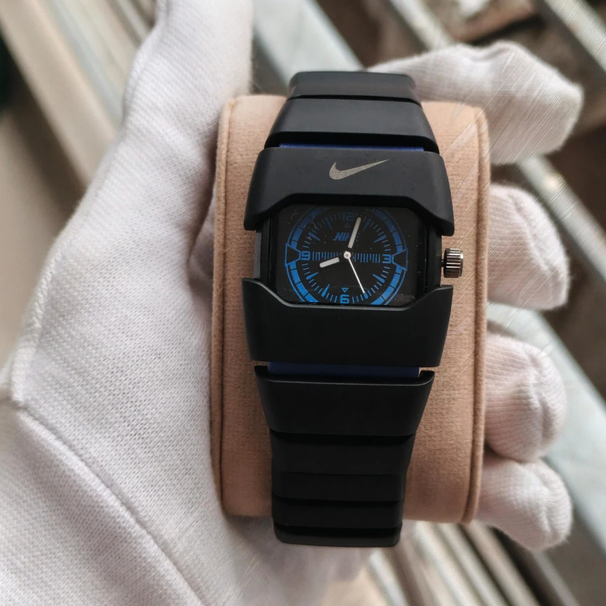 Premium Unisex Stylish Watch – Luxury Design - Nike Watch Model 9090 Full Black Or Blue  Colour Dial Black Or Blue  - এক পিস ব্যাটারি ফ্রি