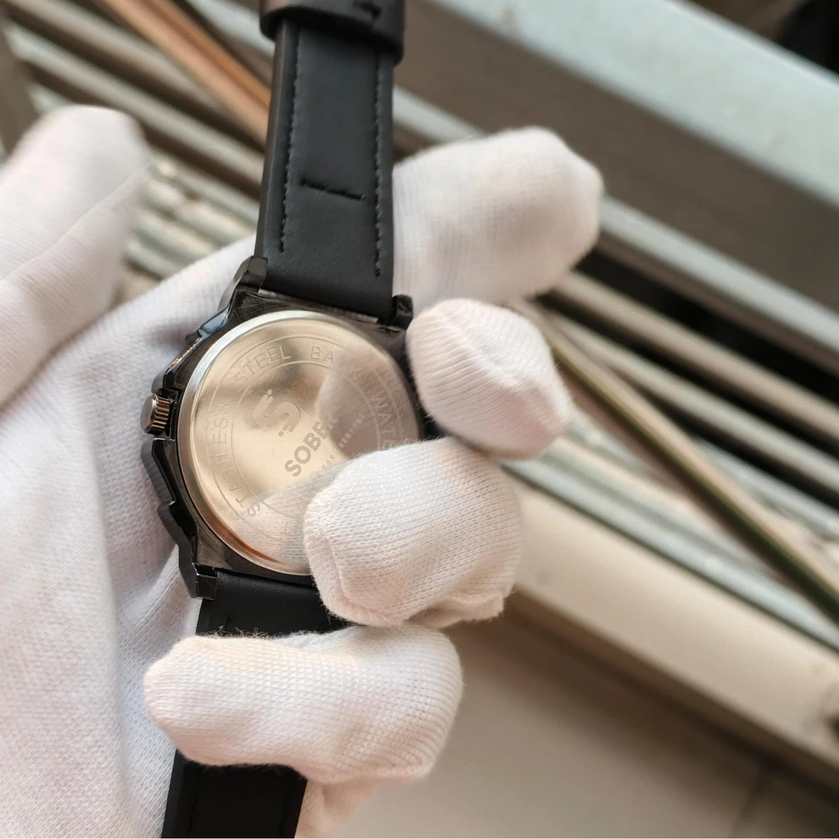 Sober Watch Model 890 Premium Watch Belt Black Dial Black Colour Watch For Man + এক পিস ব্যাটারি ফ্রি।