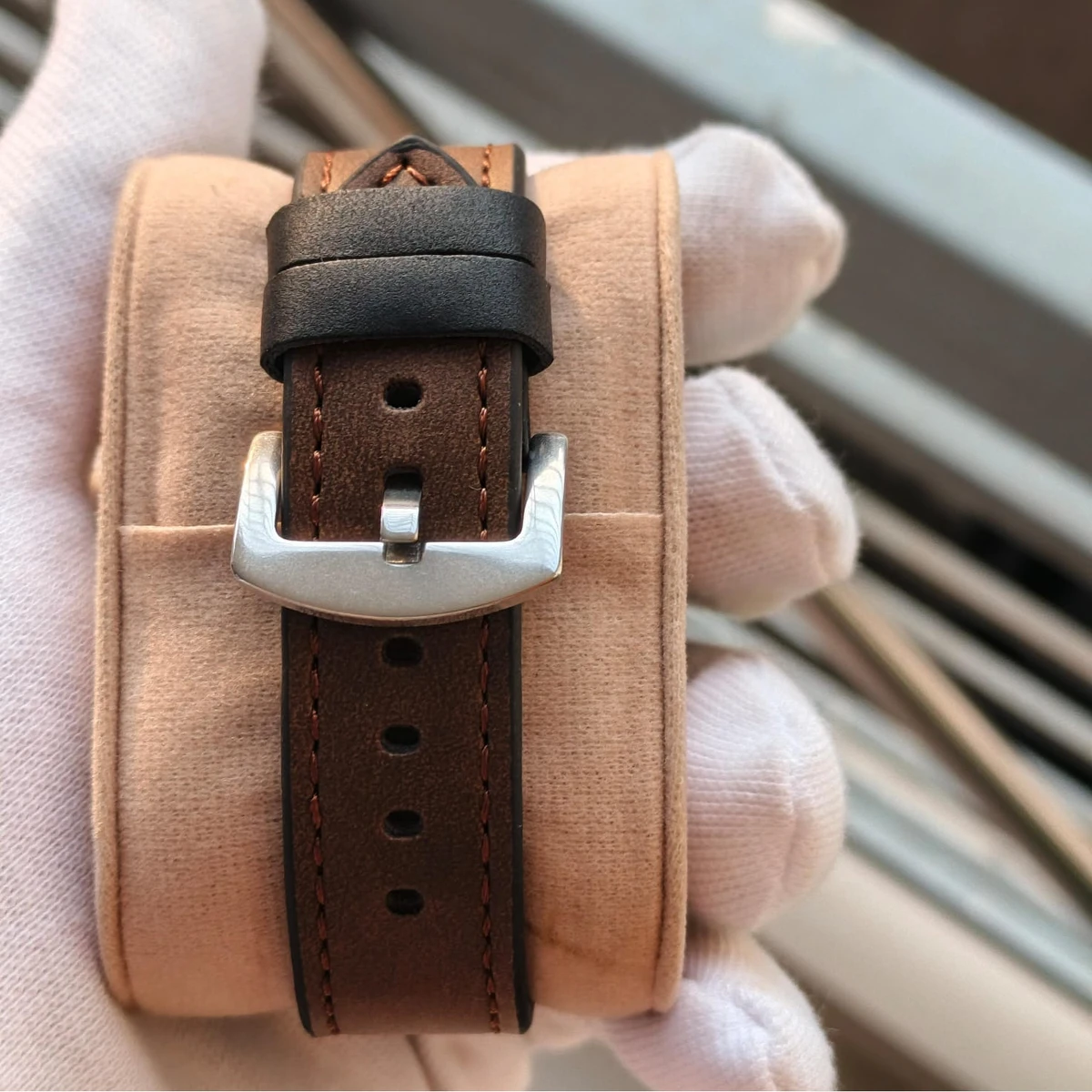 Sober Watch Model 890 Premium Watch Belt Coffee Dial Black Colour Watch For Man  + এক পিস ব্যাটারি ফ্রি।