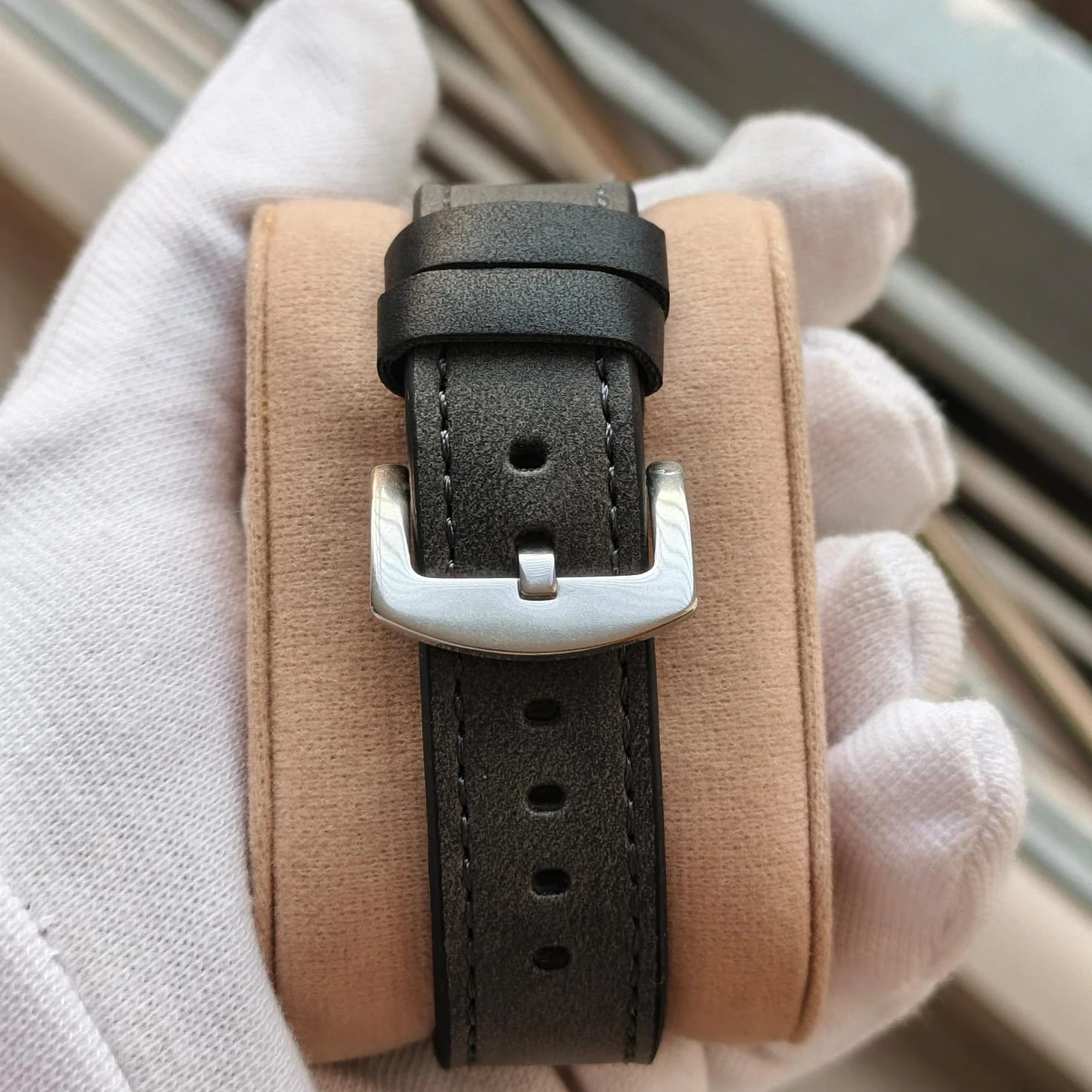 Sober Watch Model 890 Premium Watch Belt Ash Dial Black Colour Watch For Man + এক পিস ব্যাটারি ফ্রি।