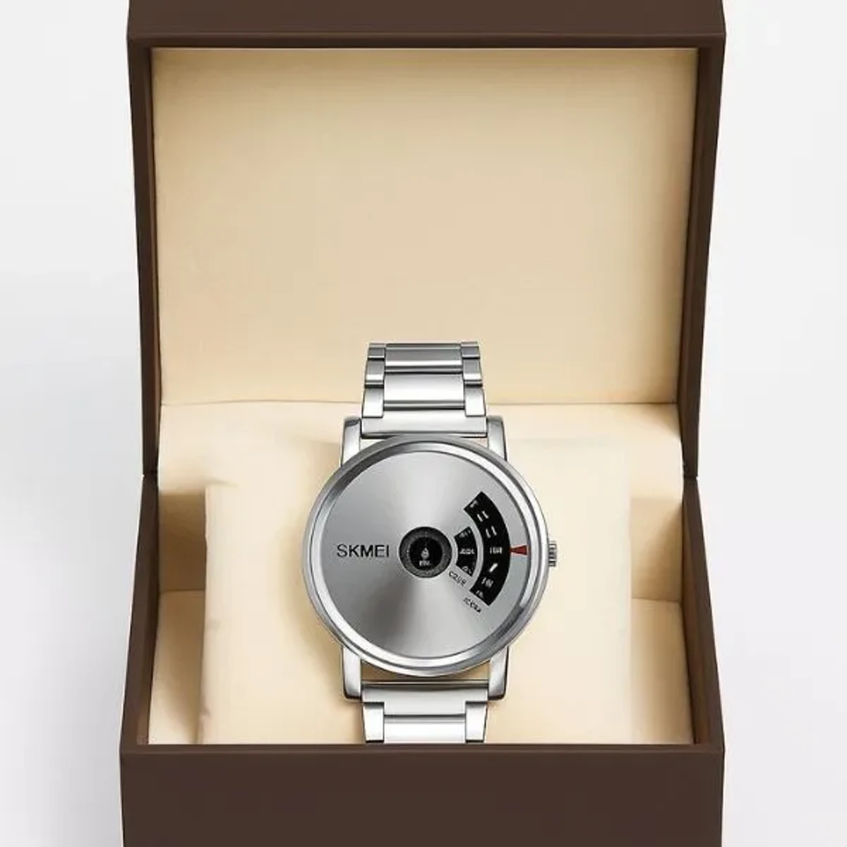 SKMEI WATCH MODEL 1260 Stainless Steel Watch For Men – Full Silver Colour Watch