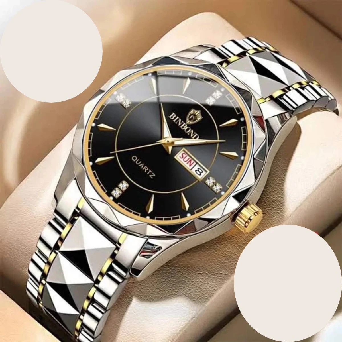 BINBOND MODEL 550 WATCH FOR MAN TOTON AR DIAL BLACK COLOUR WATCH