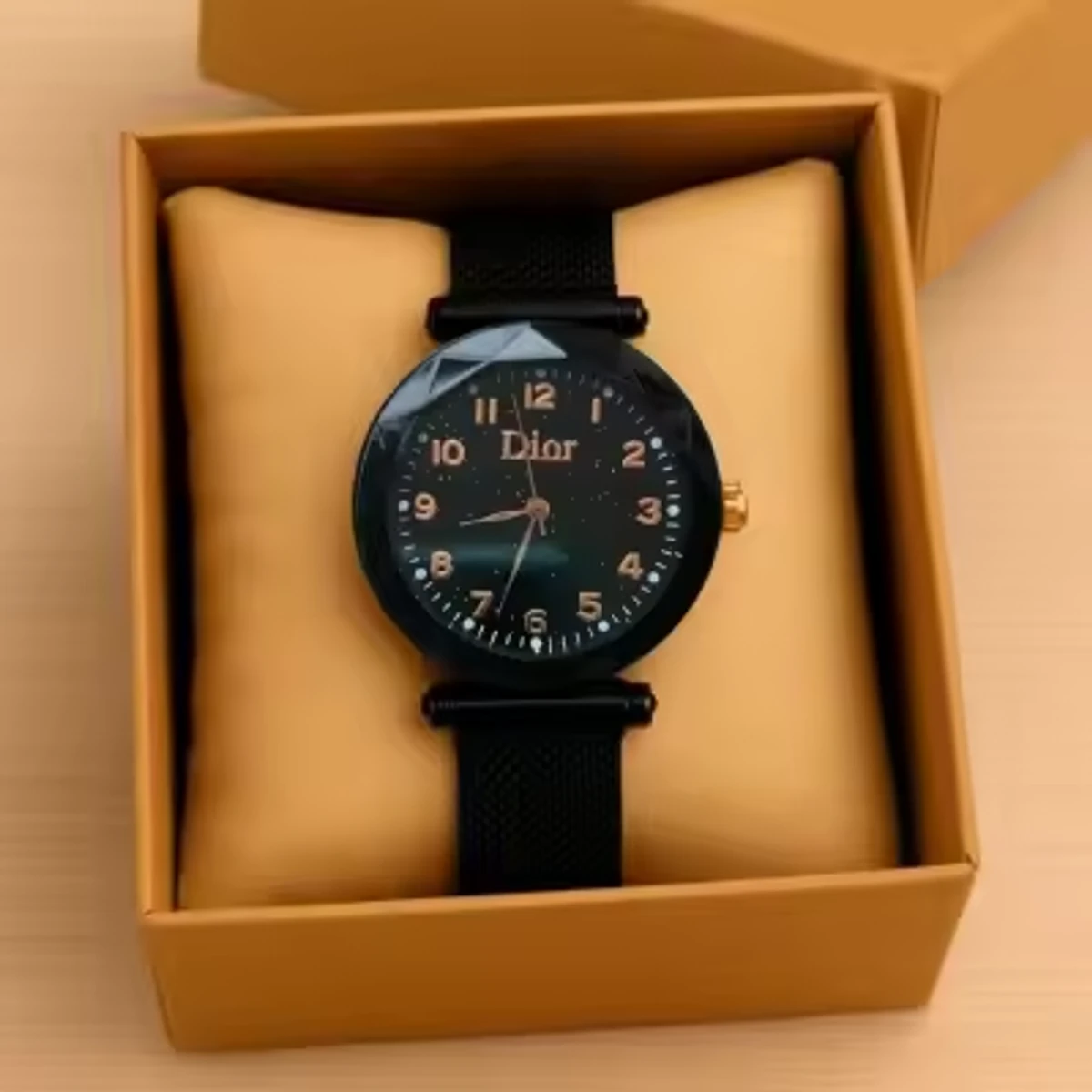 2ps Combo Offer Watch CRRJU MODEL 5003 Date Shoho  Silver Chain Dial Blue Cooler Man Watch date shoho + Dior Ladis Mangnet Watch For Women - 2 পিস ব্যাটারি ফ্রি