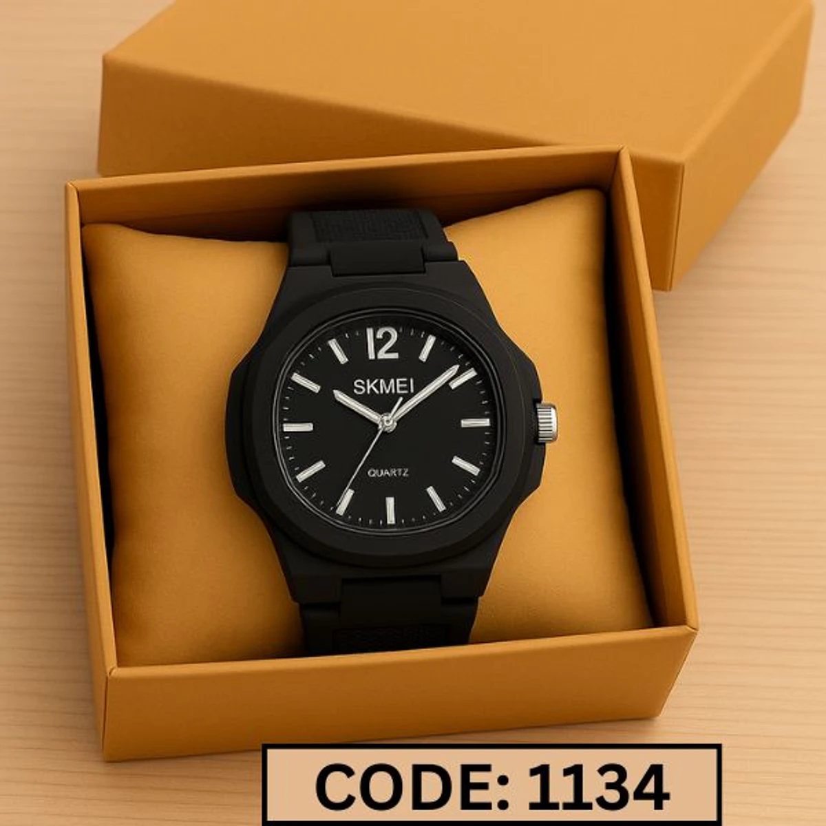 SKMEI Model 1717 Watch Retro Silicone Band Casual Analog Quartz Model 1717 skmei  BELT BLACK COLOUR & DIAL BLACK OR WHITE