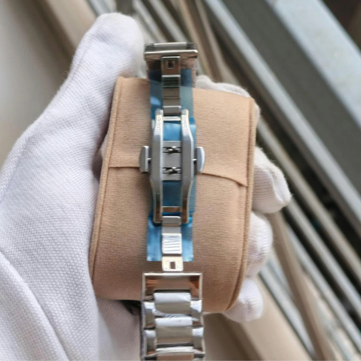 CRRJU MODEL 5003 Man’s Premium Quality Watch Silver Chain Dial Blue Cooler Man Watch