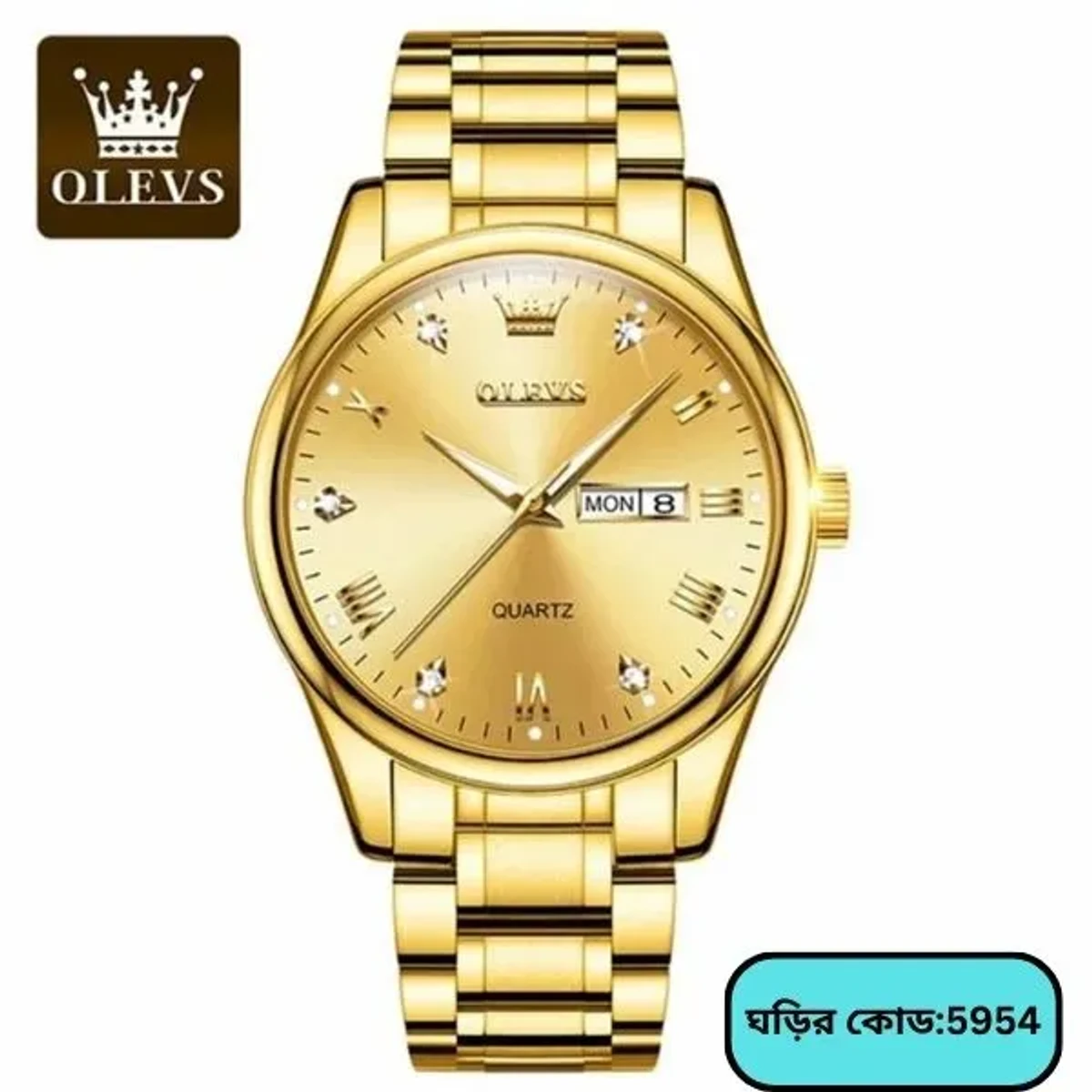 OLEVS Women 5563 MODEL FULL GOLDEN  COLOUR WATCH FOR WOMEN