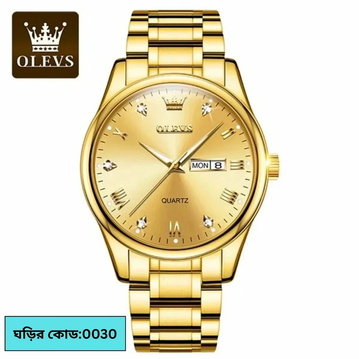 OLEVS Women 5563 MODEL FULL GOLDEN  COLOUR WATCH FOR WOMEN