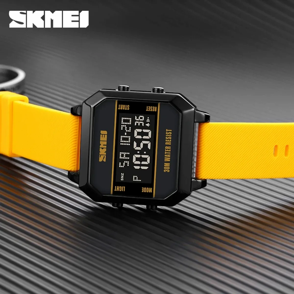 SKMEI WATCH MODEL 1848 DIGITAL LED WATCH - YELLOW COOLER BELT