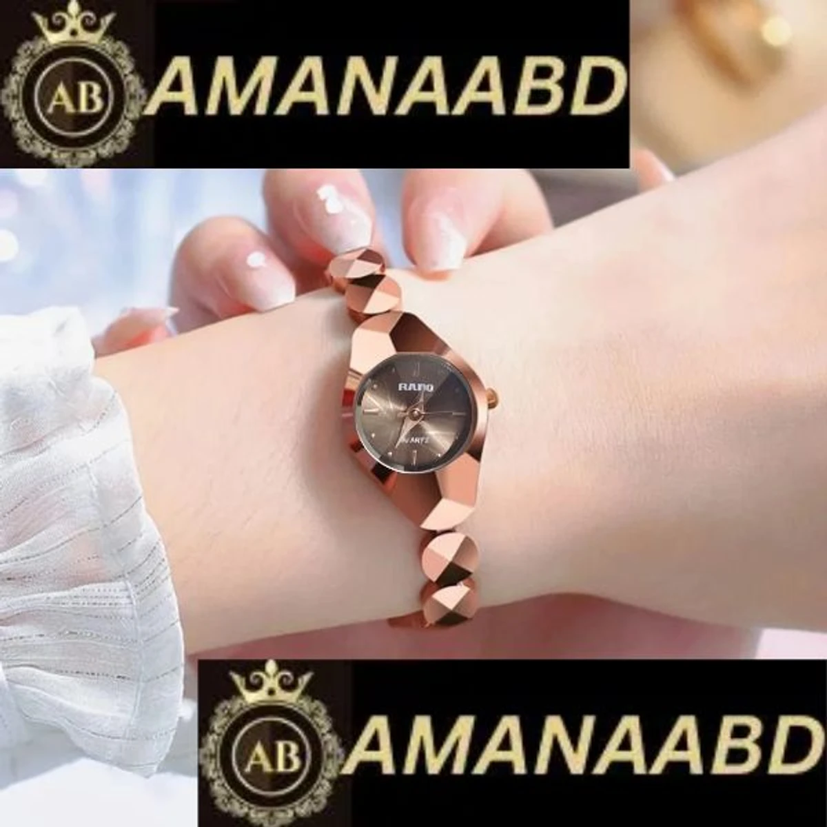 Ladis Watch Rado Rose  Golden Colour Watch Ladis
