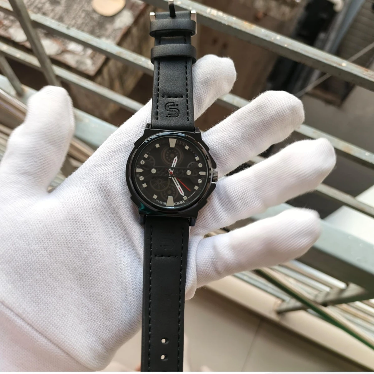 Sober Watch Model 980 Premium Watch Belt Black  Dial Black Colour Watch For Man