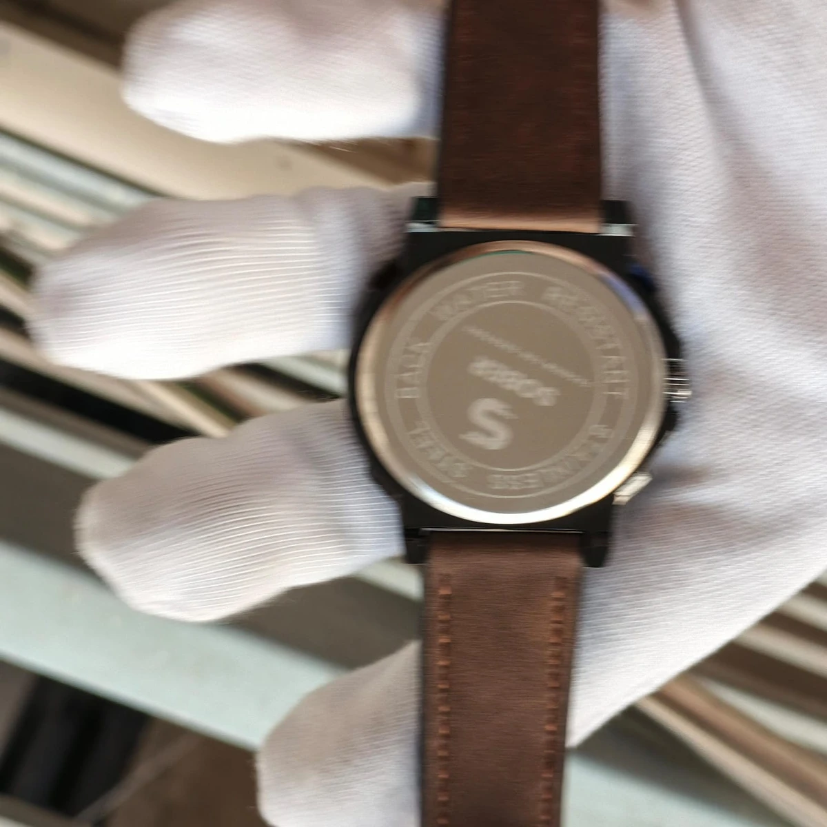 Sober Watch Model 980 Premium Watch Belt Coffee Dial Black Colour Watch For Man