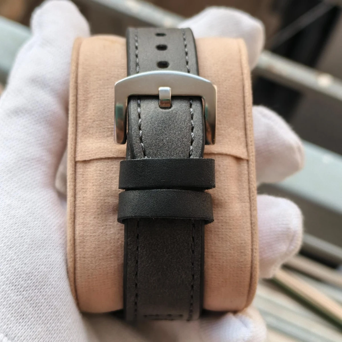 Sober Watch Model 980 Premium Watch Belt Ash Dial Black Colour Watch For Man