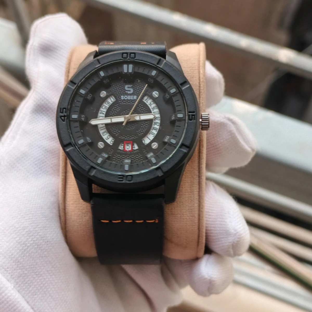 Sober Watch Model 995 Premium Watch Full Black Colour Watch For Man