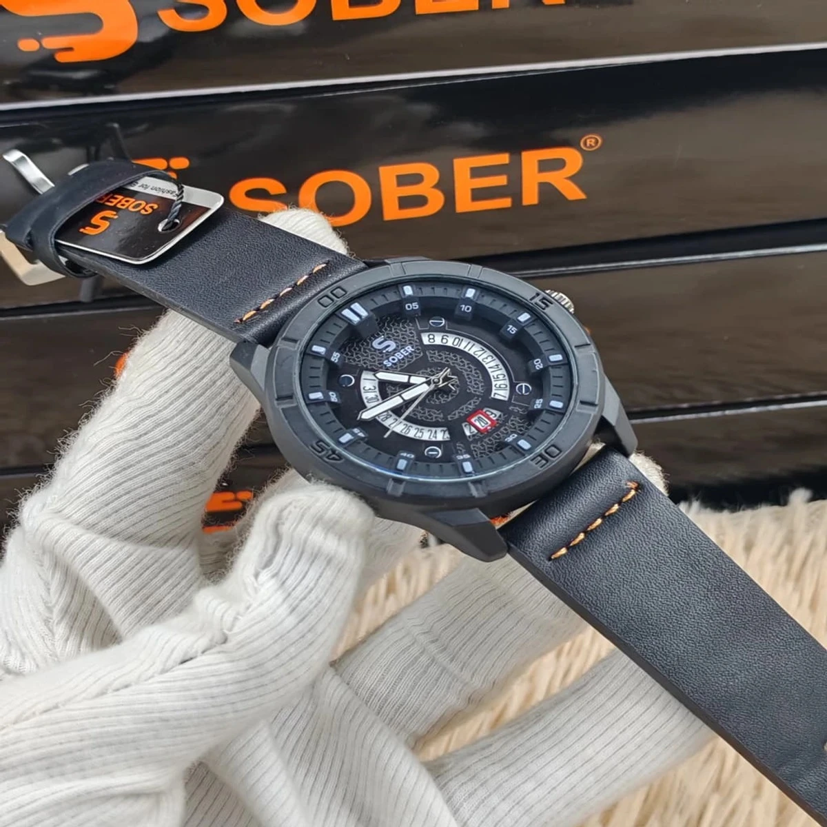 Sober Watch Model 995 Premium Watch Full Black Colour Watch For Man