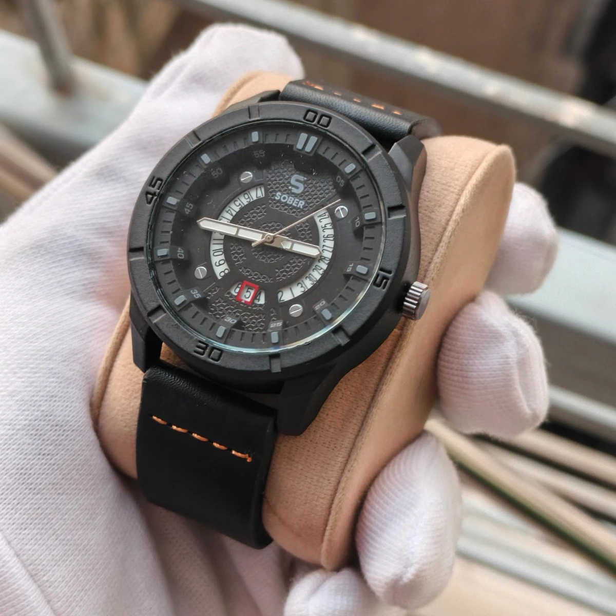 Sober Watch Model 995 Premium Watch Full Black Colour Watch For Man