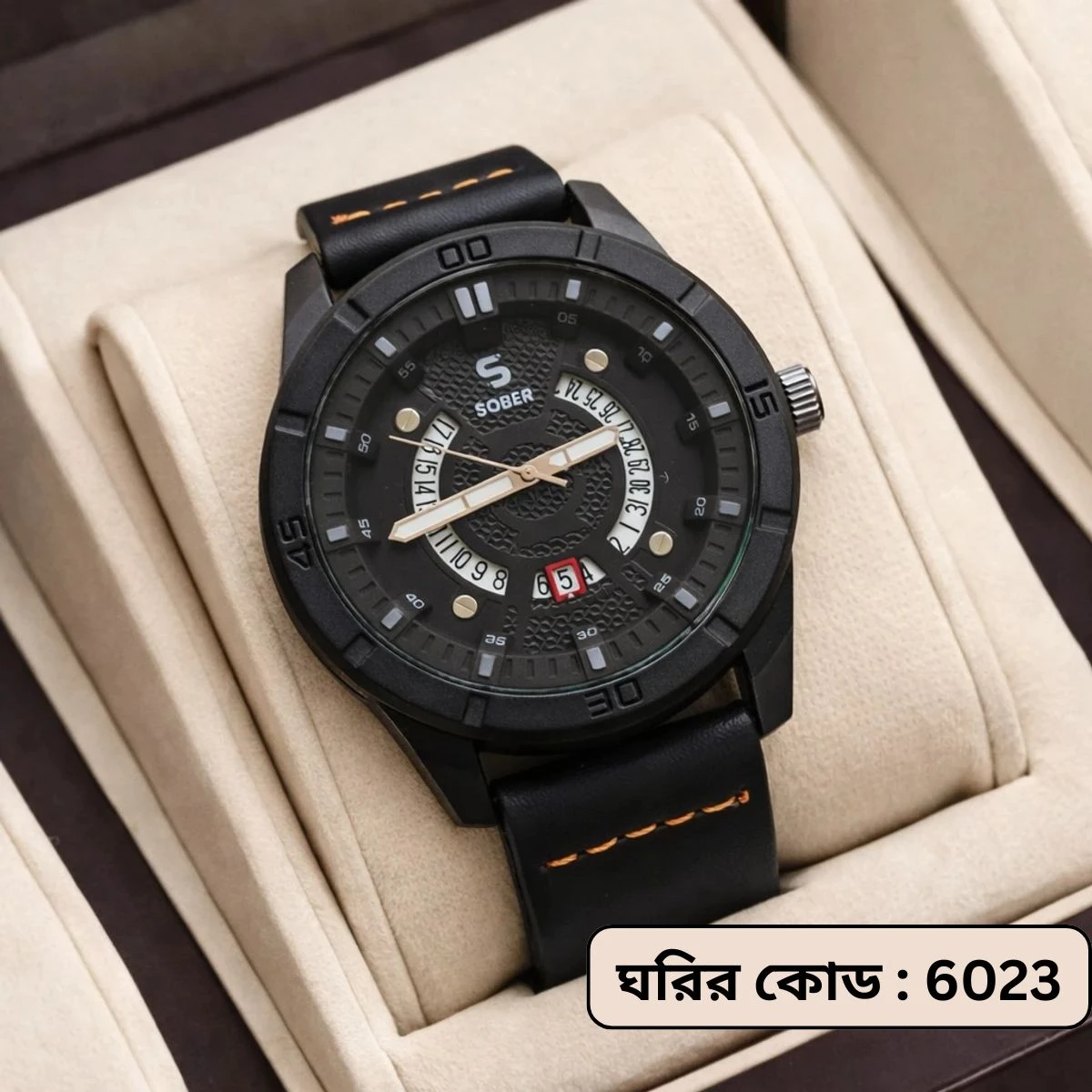 Sober Watch Model 995 Premium Watch Full Black Colour Watch For Man