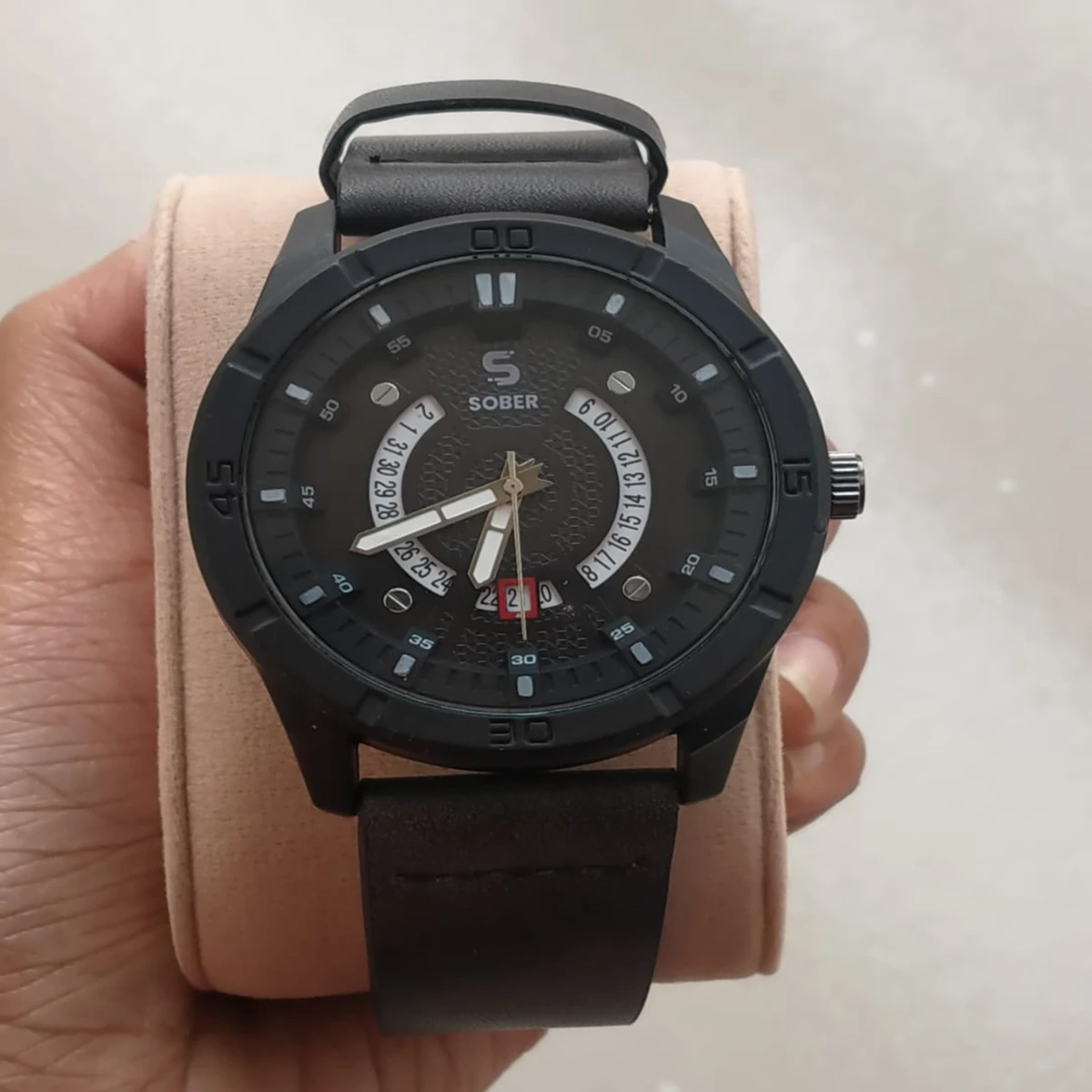 Sober Watch Model 995 Premium Watch Full Black Colour Watch For Man