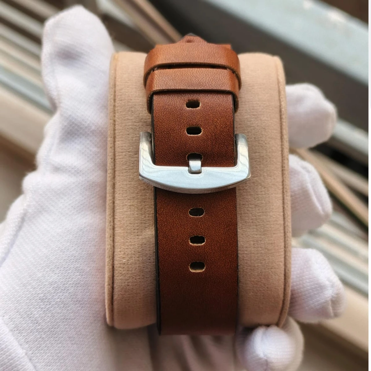 Sober Watch Model 995 Premium Watch Belt Brown Dial Black Colour Watch For Man