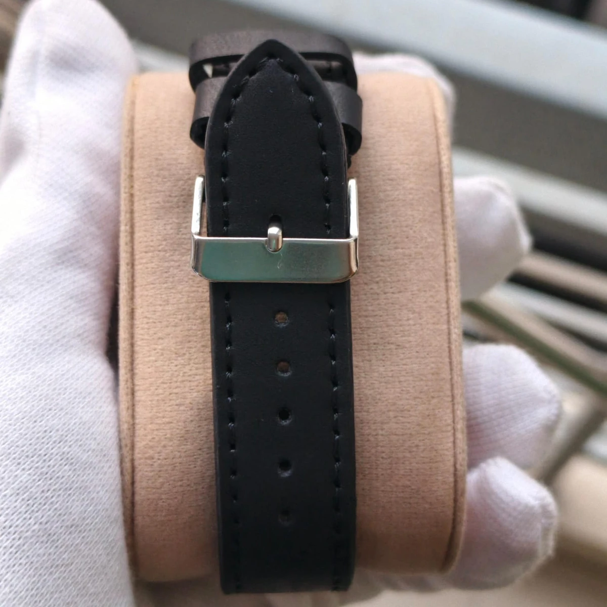 Sober Watch Model 985 Premium Watch Belt Black Dial Black Colour Watch For Man