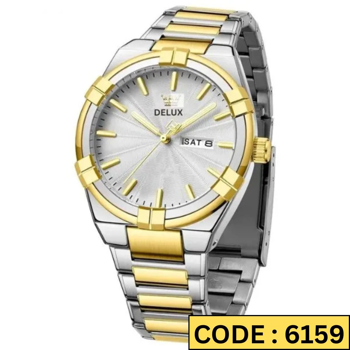 DELUX WATCH MODEL 2250 TOTON AR DIAL WHITE COLOUR WATCH FOR MAN