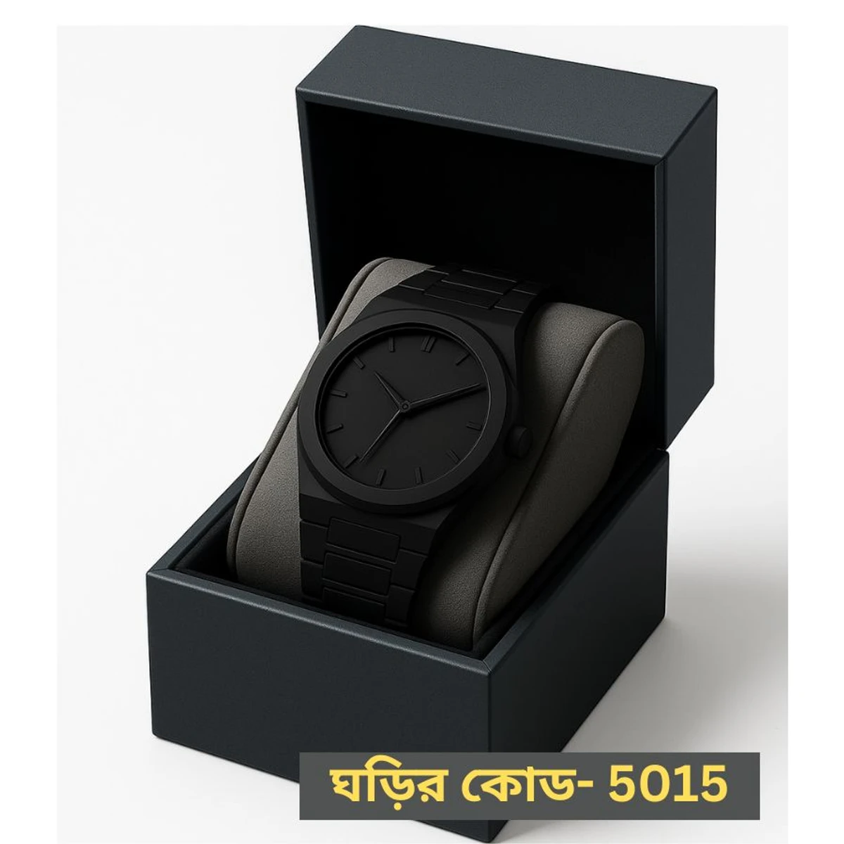 Roman Plastic Carbon Fiber body Watch Full Black Colour Roman