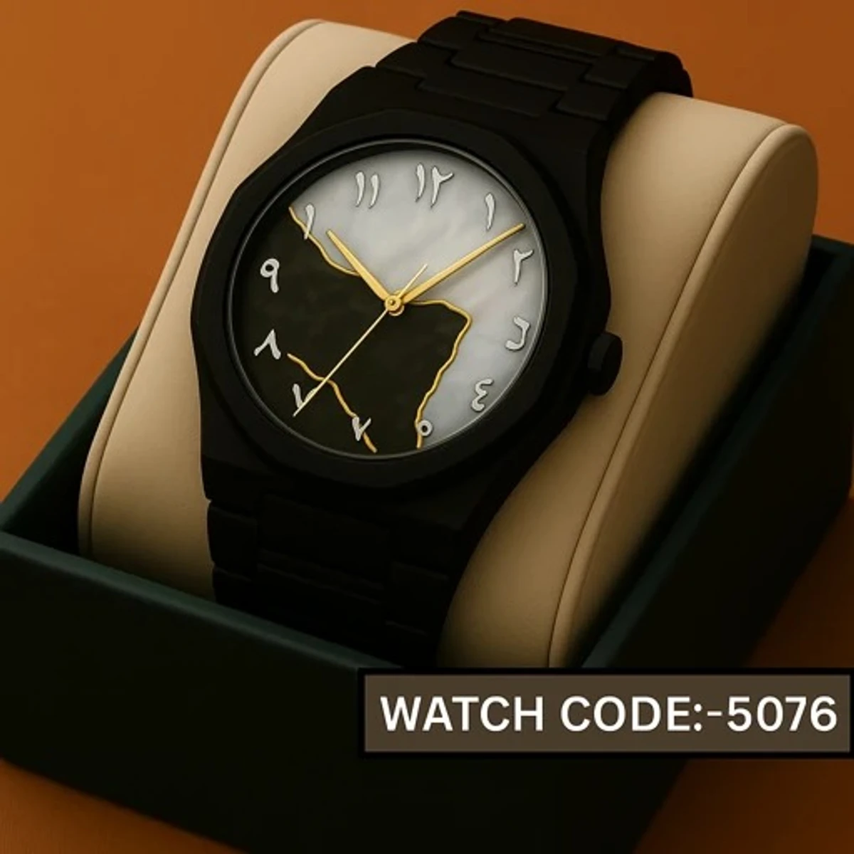 Arabic Plastic Carbon Fiber body Watch Dial  Black or White  Mix Colour  Arabic Watch - এক পিস ব্যাটারি ফ্রি