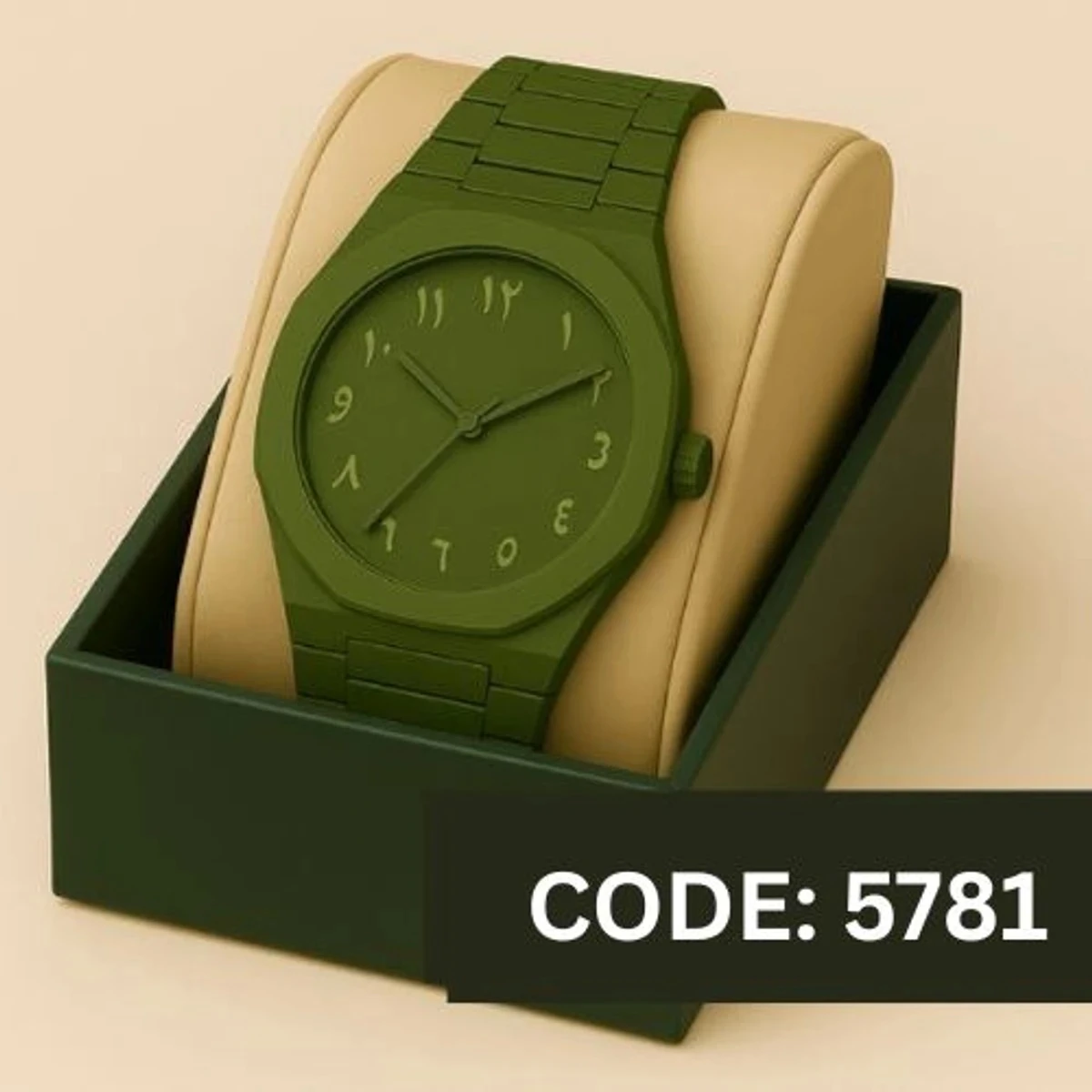 Arabic Plastic Carbon Fiber body Watch FULL  JOLPAI COLOUR WATCH - CODE - 5781