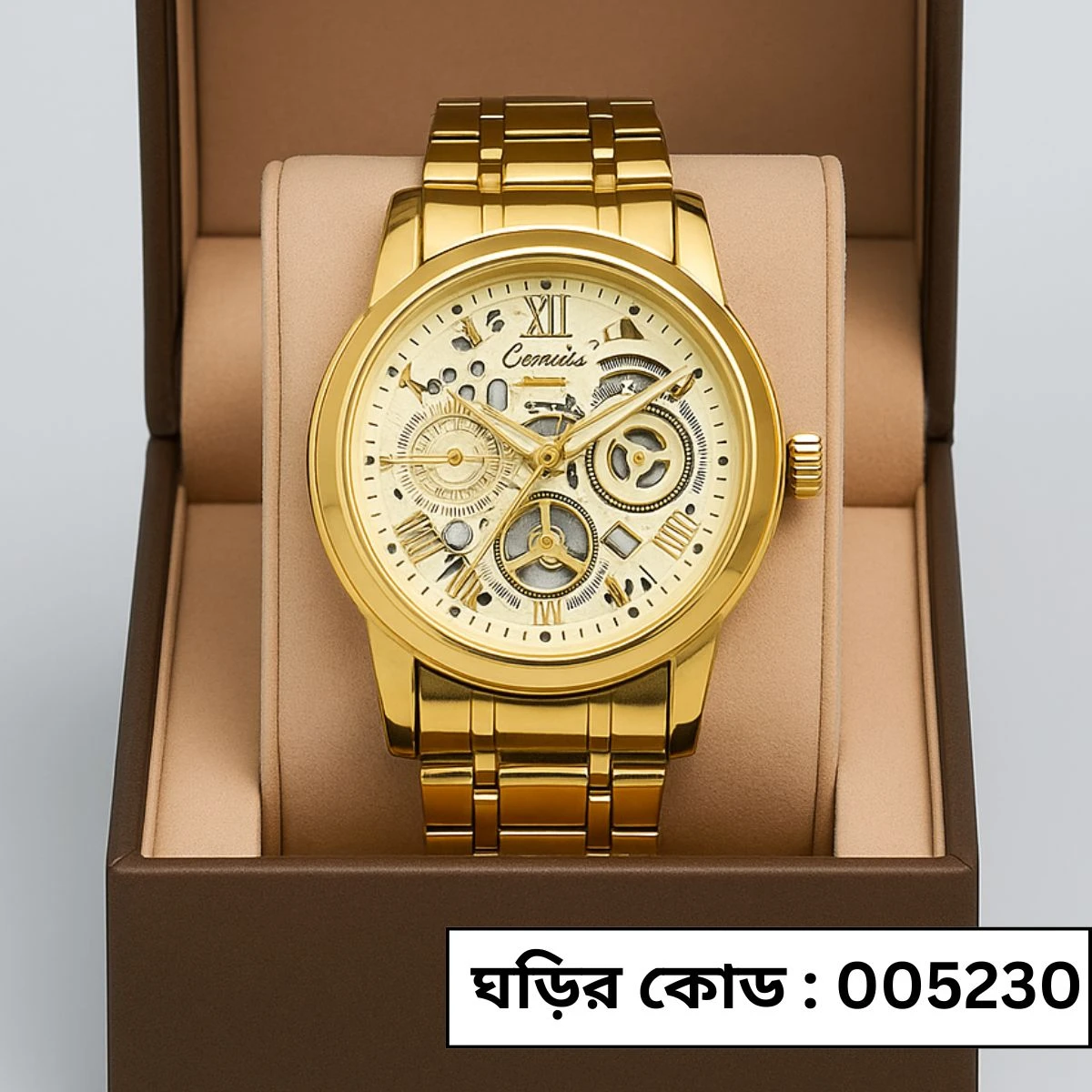 Luxury Watch Model 101 Full Golden Colour Watch
