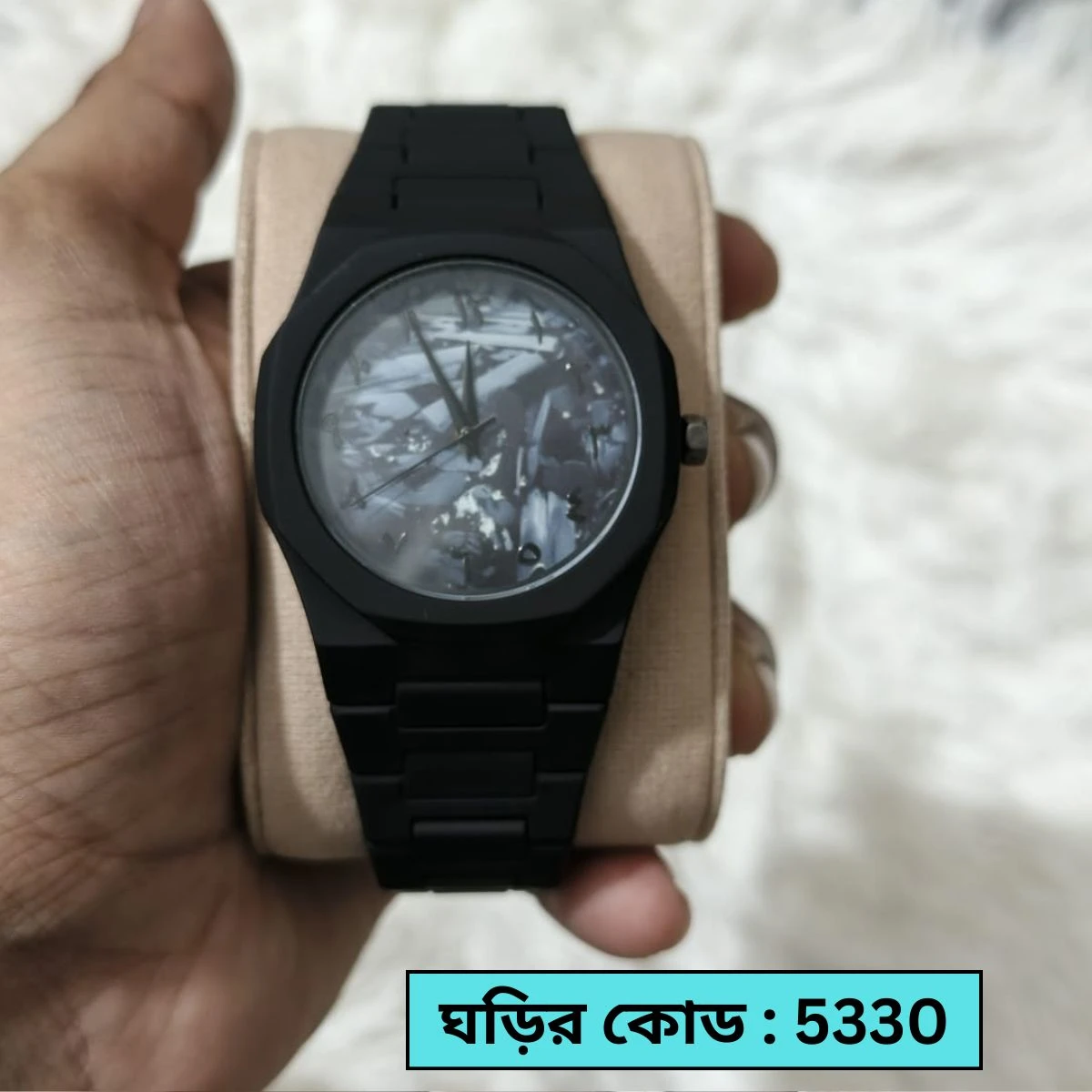 Arabic Watch Full Black Colour Dial kelografi Colour Mix Watch